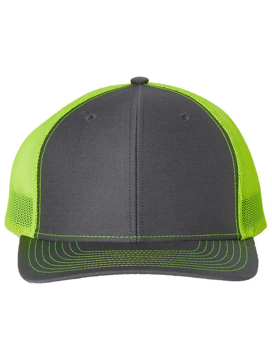 Richardson 112 Charcoal/ Neon Yellow