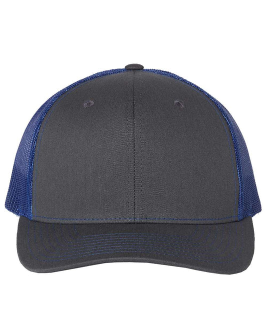 Richardson 112 Charcoal/ Royal Blue